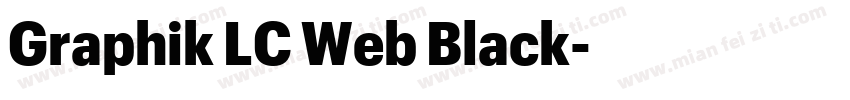 Graphik LC Web Black字体转换